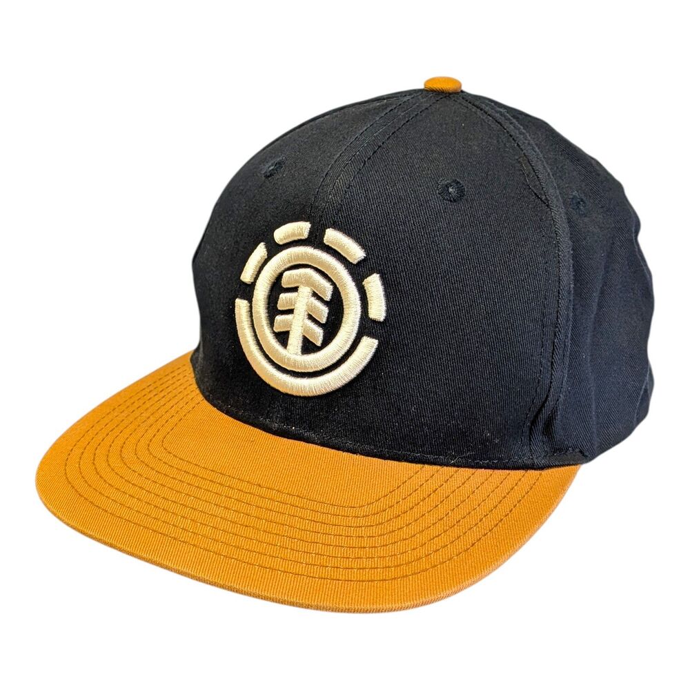 Element Skateboard Snapback Hat Cap Knutsen Blue With Brown Brim NWOT